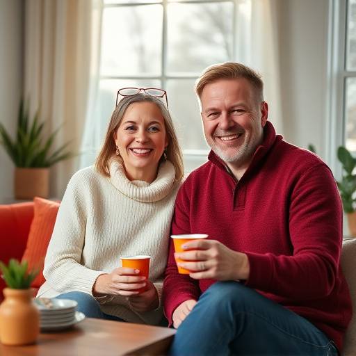 Bilde av Astrid og Erik i Morgenshowet