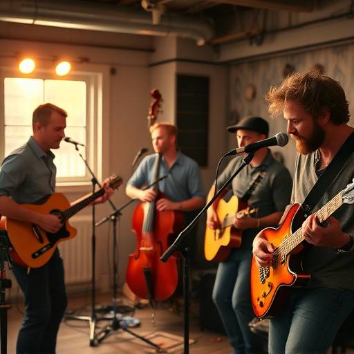 Studioinnspilling med lokale musikere